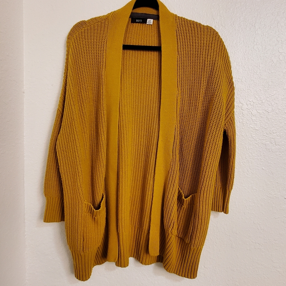 Mustard Knit Cardigan